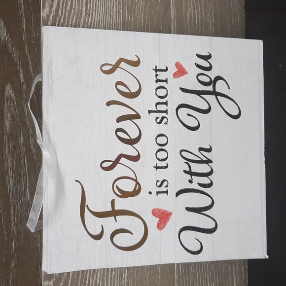 Valentines day Forever is still to short with you wall hanger - Picture 1 of 2